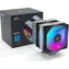 Fortron MP7 Dual ARGB černá / Chladič CPU / vzduchový / 2× 120mm ARGB FDB / Intel LGA 1851/1700/1200 / AMD AM5/AM4