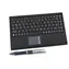 Keysonic ACK-540U+ (US) černá / Mini klávesnice / Touchpad / USB