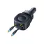 Baseus PrimeTrip VR2 Max černá / Nabíječka do auta / 100W / 2x navíjecí kabel USB-C / USB-C / USB-A