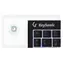 Keysonic KSK-3211ELU černá / Super Mini klávesnice / Touchpad / USB / LED podsvícení / DE