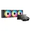 DeepCool LT360 Vision ARGB černá / AIO vodní chladič CPU / 360mm / LCD 4.5"