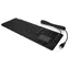 Keysonic KSK-6231 INEL černá / Průmyslová klávesnice s touchpadem / IP68 / USB / podsvícení / švýcarský layout