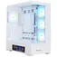 ZALMAN P40 DS bílá / ATX / 4x 120mm ARGB / 2x USB 3.0 + 1x USB-C / 9.1" LCD displej / bez zdroje / panoramatická