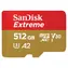 SanDisk Extreme microSDXC 512GB / Paměťová karta / Class 10 / UHS-I U3 / V30 / A2 / čtení: 190 MB/s / zápis: 130 MB/s