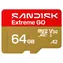 SanDisk Extreme GO microSDXC 64 GB / Paměťová karta / čtení 170 MB/s / zápis 80 MB/s