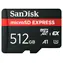 SanDisk Express microSDXC 512 GB / Micro SD karta / Class 10 / UHS-I U3 / V30 / čtení: 650 MB/s / zápis: 220 MB/s
