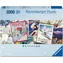 Ravensburger Panoramatické puzzle Staré lyžařské plakáty / 1000 dílků