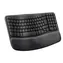 Logitech Wave Keys grafitová CH / Bezdrátová klávesnice / ergonomická / 2.4 GHz / Bluetooth