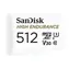 SanDisk High Endurance Monitoring microSDXC 512GB + adaptér / Paměťová karta / Class 10 / čtení: 100 MB/s