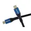PremiumCord kabel USB-C - USB-C / USB 3.2 Gen 2x2 / 5A / 100W / 20 Gbit/s / bavlněný oplet / 3m