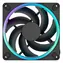 Fractal Design Momentum 14 RGB černá / Univerzální ventilátor / 140 mm / 350–1800 RPM / 28 dB / ARGB / 4-pin PWM