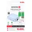 Swissten Space 10000 mAh modrá / Powerbanka s integrovanými kabely / USB-C + Lightning