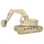 WOODCRAFT Dřevěné 3D puzzle Bagr / 118 dílků / od 6 let / Obtížnost: jednoduchá