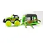 MAC TOYS Auto Jeep s přívěsem a dinosaurem / plast