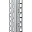 Triton vertikální lišta 22U / čtvercový otvor 9,5x9,5mm