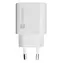 Natec Ribera bílá / Síťová nabíječka / 1x USB-C + 1x USB-A / 20 W / PD/QC