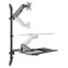 Equip černá / Nástěnný držák monitoru / 17-32" / nosnost 8 kg / VESA 75-100 mm / náklon -35° až 35°