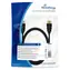 MediaRange MRCS195 1m černá / HDMI kabel / High Speed / 18 Gbit/s / Ethernet / pozlacené konektory