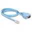 Delock RS-232 DB9 samec - RJ45 modrá / Adaptér / 1 m