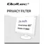 Qoltec 24" / Privátní filtr / 16:9 / RODO
