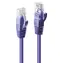 Lindy Patch kabel Cat6 U/UTP fialová, 1 m / Patch kabel / RJ-45 / 250 MHz