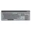 Hama WK-750 černo-šedá / Klávesnice / Bezdrátová / Multi Device / Podsvícená / Celá velikost