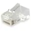 Equip RJ45 Cat6 transparentní / Konektor / Nestíněný / 100 ks / pozlacené kontakty