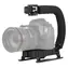 Puluz PU3005 černá / Video rukojeť / C-tvar / Pro fotoaparát / Závit 1/4 palce / Nosnost 3 kg