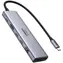 UGREEN Revodok 7v1 USB-C šedá / Dokovací stanice / 1x USB-A 3.2 Gen2 / 2x USB-C 3.2 Gen1 / čtečka karet