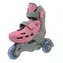 Rulyt Triskate Basic růžová / Dětské kolečkové brusle / vel. XS (27-30) / 3 kolečka / nastavitelné