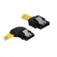 Delock SATA 82492 žlutá / SATA kabel / pravoúhlý a rovný konektor / SATA II 3 Gb/s / 30 cm