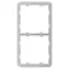 AJAX Frame (2 seats) vertical / Rámeček pro LightSwitch a Cover / vertikální instalace / 153,5 × 82,8 × 6,3 mm