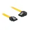 Delock žlutá / SATA kabel / 6 Gb/s / přímý - lomený konektor