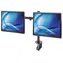 Manhattan Rameno pro 2 monitory se svorkou černé / 13-32" / VESA 75x75-100x100 / nosnost 16kg / rotace 360°