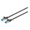 MicroConnect CAT6 S/FTP 5m černá / Síťový kabel / RJ-45 / PVC plášť