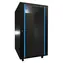 Extralink Rack 22U 600x800 černá / Stojanový rozvaděč / 19" / skleněné dveře / nosnost 726 kg