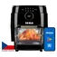 TESLA AirCook & Grill QG800 černá / Horkovzdušná fritéza a gril / Wi-Fi / 12 l