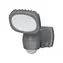 Brennenstuhl LUFOS 400 černá / Bateriový LED reflektor / 440 lm / PIR čidlo pohybu / IP44 / 5000K