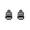 Manhattan Aktivní USB-C kabel černá / Kabel / USB 3.2 Gen 2 / 10 Gbps / 60 W / 3 m