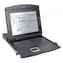 DIGITUS Rack konzole 17" TFT KVM Touchpad / Rack konzole / 1-port KVM / 1U / německá klávesnice