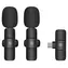 Puluz PU3151B černá / Klopový mikrofon / sada 2 ks / bezdrátový / USB-C / 2,4 GHz