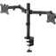 Goobay Dual Monitor Mount Flex černá / Držák pro 2 monitory / flexibilní rameno