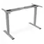Digitus DA-90435 šedá / Stolní rám / elektricky nastavitelný / dvoumotorový / výška 62-127 cm / nosnost 100 kg