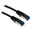 XtendLan SFTP CAT6A 0,5m černá / Patch kabel / RJ45-RJ45 / LSZH