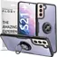 Alogy Ring Holder Clear Armor S21+ černá / Pouzdro pro Samsung Galaxy S21+ / čirý zadní kryt / držák na prst