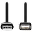 Nedis prodlužovací kabel USB-A černá / Prodlužovací kabel / USB 2.0 / USB-A - USB-A / poniklované konektory / 1 m