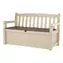 Keter Eden Garden Bench béžová / Zahradní lavice / úložný prostor 265 l