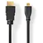 Nedis High Speed HDMI – Micro HDMI černá / Kabel HDMI / Micro HDMI / 4K 30 Hz / 10,2 Gbps / 1,5 m / Ethernet