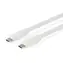 Nedis USB-C - USB-C bílá / Kabel / Silikonový / USB 3.2 Gen 1 / 60 W / 5 Gbps / 4K 60Hz / 1,5 m