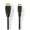 Nedis HDMI kabel s Mini konektorem 2 m černá / Kabel HDMI / 4K 30 Hz / 10,2 Gbps / Ethernet